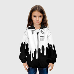 Куртка с капюшоном детская NASA, цвет: 3D-черный — фото 2