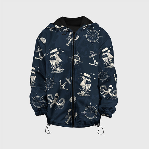 Детская куртка Nautical art / 3D-Черный – фото 1