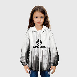 Куртка с капюшоном детская Cyberpunk 2077 Arasaka, цвет: 3D-белый — фото 2