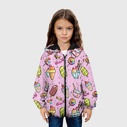 Куртка с капюшоном детская Сладкоежка, цвет: 3D-черный — фото 2