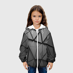 Куртка с капюшоном детская ABSTRACTION STYLE, цвет: 3D-белый — фото 2
