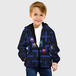 Куртка с капюшоном детская Pacman, цвет: 3D-черный — фото 2