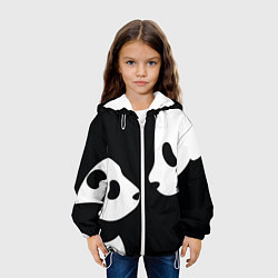 Куртка с капюшоном детская Panda, цвет: 3D-белый — фото 2
