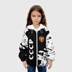 Куртка с капюшоном детская СССР USSR, цвет: 3D-белый — фото 2