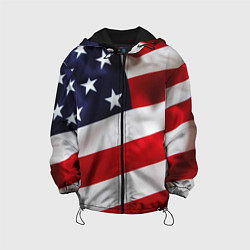 Куртка с капюшоном детская США USA, цвет: 3D-черный