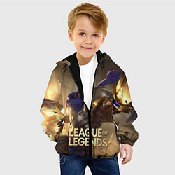Куртка с капюшоном детская League of legends Гарен, цвет: 3D-черный — фото 2