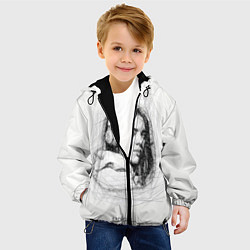Куртка с капюшоном детская Billie Eilish карандаш, цвет: 3D-черный — фото 2