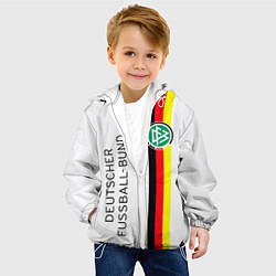 Куртка с капюшоном детская СБОРНАЯ ГЕРМАНИЯ, цвет: 3D-белый — фото 2