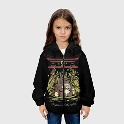 Куртка с капюшоном детская ТОТОРО ЛОТУС, цвет: 3D-черный — фото 2