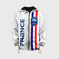 Куртка с капюшоном детская СБОРНАЯ ФРАНЦИЯ, цвет: 3D-черный