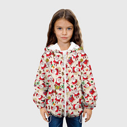 Куртка с капюшоном детская Санты, цвет: 3D-белый — фото 2