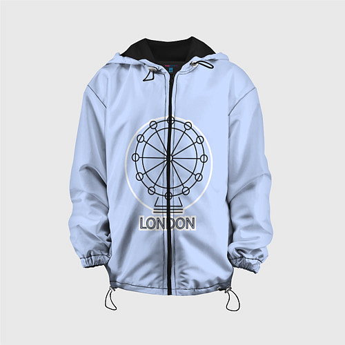 Детская куртка Лондон London Eye / 3D-Черный – фото 1
