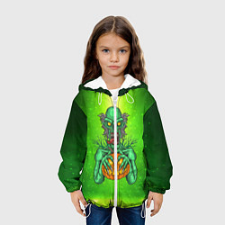 Куртка с капюшоном детская Zombie, цвет: 3D-белый — фото 2