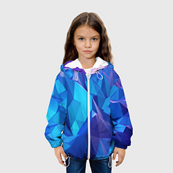 Куртка с капюшоном детская NEON CRYSTALLS, цвет: 3D-белый — фото 2