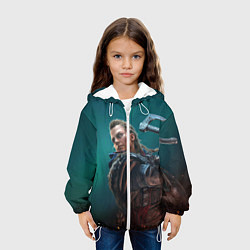 Куртка с капюшоном детская ASSASSINS CREED VALHALLA, цвет: 3D-белый — фото 2