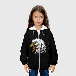 Куртка с капюшоном детская Орёл, цвет: 3D-белый — фото 2
