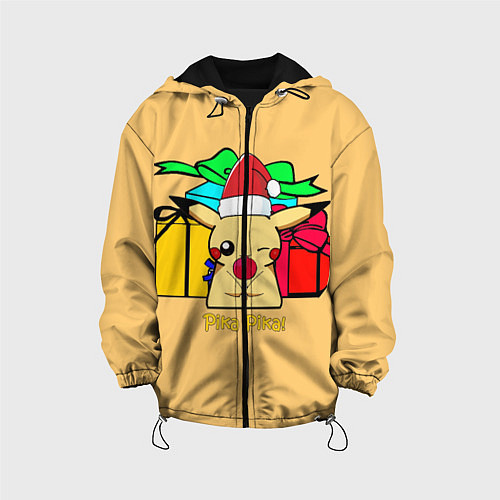 Детская куртка New Year Pikachu / 3D-Черный – фото 1