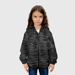Куртка с капюшоном детская Цвет асфальт, цвет: 3D-черный — фото 2