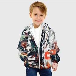 Куртка с капюшоном детская Haikyu Haikyuu Haikuu, цвет: 3D-белый — фото 2