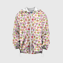 Куртка с капюшоном детская Сладкий рай, цвет: 3D-белый