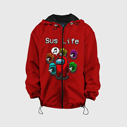 Куртка с капюшоном детская Sus Life, цвет: 3D-черный
