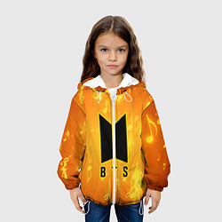 Куртка с капюшоном детская BTS, цвет: 3D-белый — фото 2