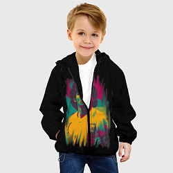 Куртка с капюшоном детская Diego Maradona, цвет: 3D-черный — фото 2