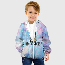 Куртка с капюшоном детская Impostor, цвет: 3D-белый — фото 2