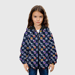 Куртка с капюшоном детская EMOJI Brawl Stars MONOGRAM, цвет: 3D-черный — фото 2