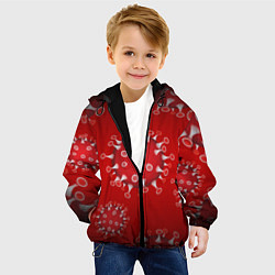 Куртка с капюшоном детская Вирусяка, цвет: 3D-черный — фото 2