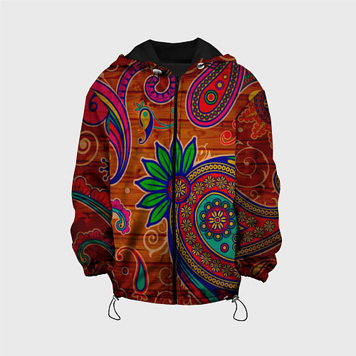 Детская куртка Узоры текстура фон / 3D-Черный – фото 1