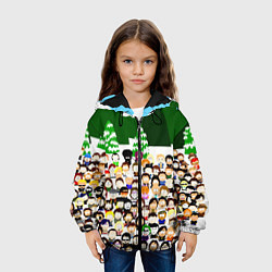Куртка с капюшоном детская Южный Парк South Park, цвет: 3D-черный — фото 2