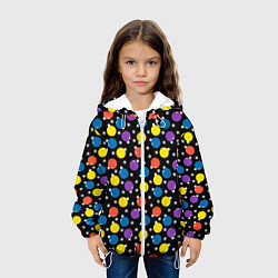Куртка с капюшоном детская Ёлочные Шарики, цвет: 3D-белый — фото 2