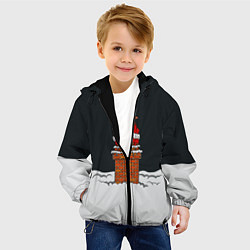 Куртка с капюшоном детская С Новым Годом!, цвет: 3D-черный — фото 2