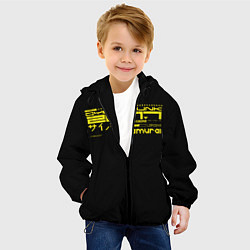 Куртка с капюшоном детская Cyberpunk 2077, цвет: 3D-черный — фото 2