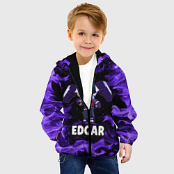 Куртка с капюшоном детская BRAWL STARS EDGAR, цвет: 3D-черный — фото 2