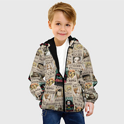 Куртка с капюшоном детская Ван пис, цвет: 3D-черный — фото 2