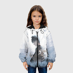 Куртка с капюшоном детская Черный клевер, цвет: 3D-черный — фото 2