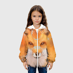 Куртка с капюшоном детская Лиса, цвет: 3D-белый — фото 2