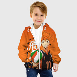 Куртка с капюшоном детская ВОЛЕЙБОЛ!! HAIKYUU!!, цвет: 3D-белый — фото 2