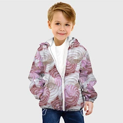 Куртка с капюшоном детская Зефир белый и розовый, цвет: 3D-белый — фото 2