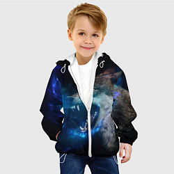 Куртка с капюшоном детская Волчара Юморит, цвет: 3D-белый — фото 2