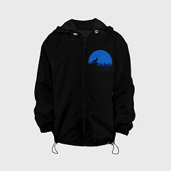 Куртка с капюшоном детская Луна, цвет: 3D-черный