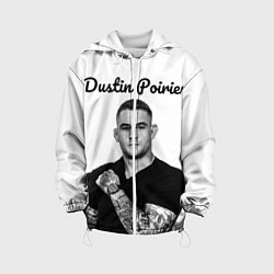 Куртка с капюшоном детская Dustin Poirier, цвет: 3D-белый