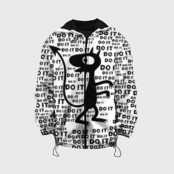 Куртка с капюшоном детская Люси, цвет: 3D-черный