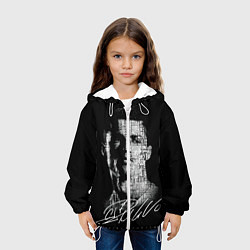 Куртка с капюшоном детская Кристиано Рональдо автограф, цвет: 3D-белый — фото 2
