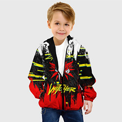 Куртка с капюшоном детская Cyberpunk 2077 Ведьмак, цвет: 3D-черный — фото 2