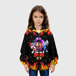 Куртка с капюшоном детская Brawl Stars the StarrForce, цвет: 3D-черный — фото 2