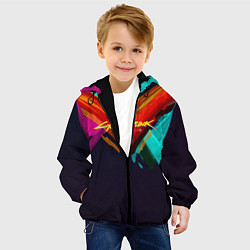 Куртка с капюшоном детская CYBERPUNK 2077 CITY, цвет: 3D-черный — фото 2