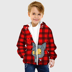 Куртка с капюшоном детская Котик Кешка, цвет: 3D-белый — фото 2